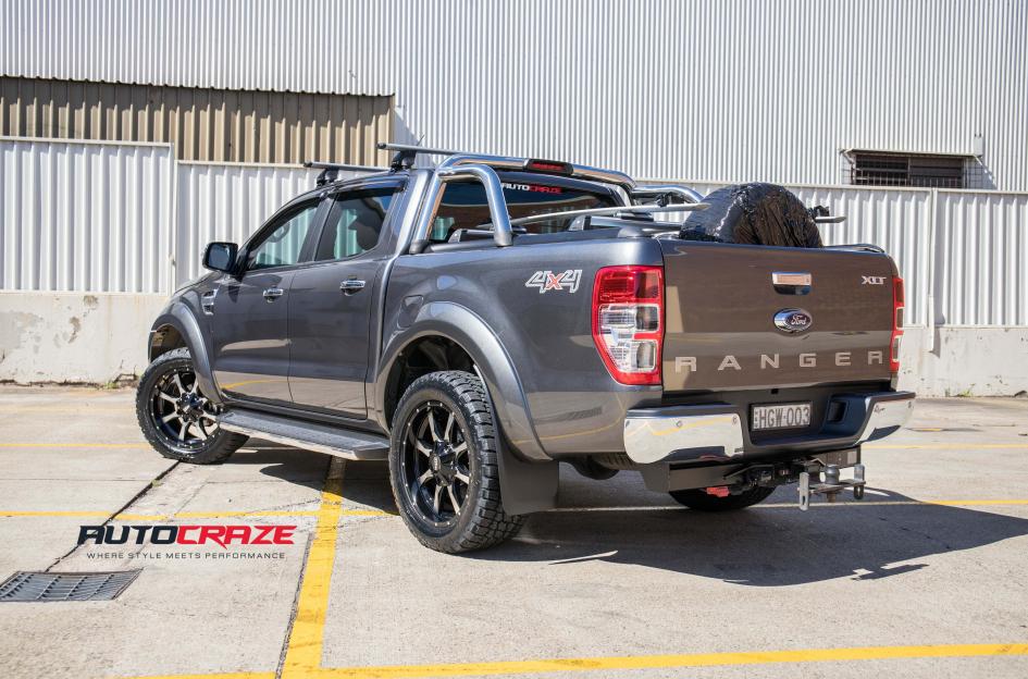 FORD RANGER MO970 GLOSS BLACK MACHINED FACE